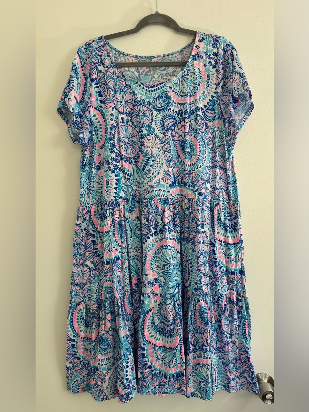 XXL Lilly Pulitzer Geanna Swing Dress “Commotion in the Ocean” print